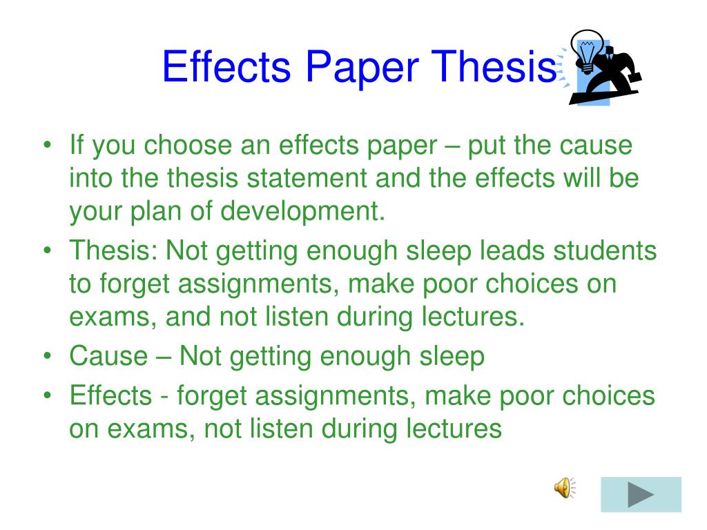 side effects of thesis