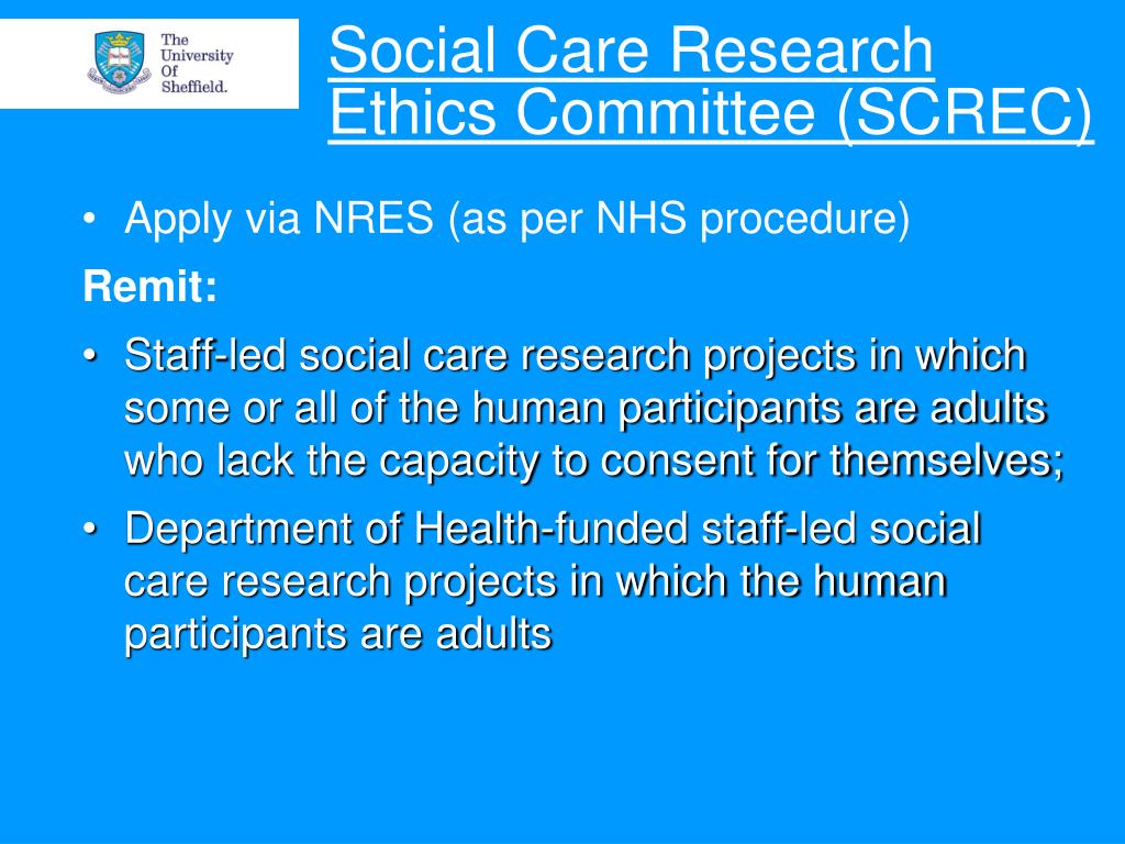 social care research ethics committee