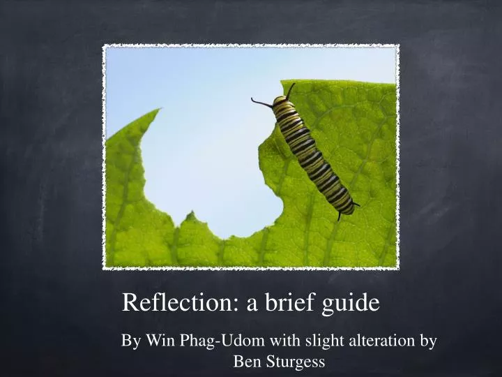 reflection a brief guide n.