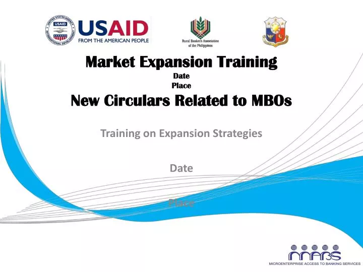 PPT Market Expansion Training Date Place New Circulars Related to