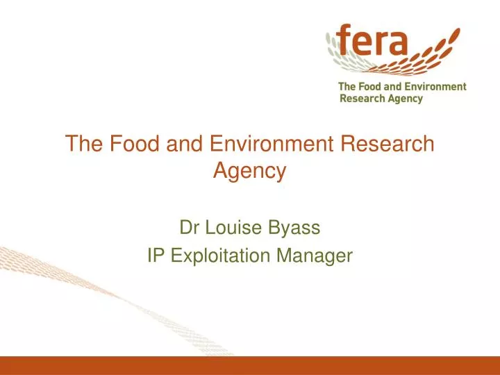 food and environment research agency york
