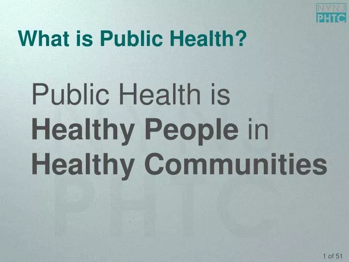 PPT What Is Public Health PowerPoint Presentation Free Download 