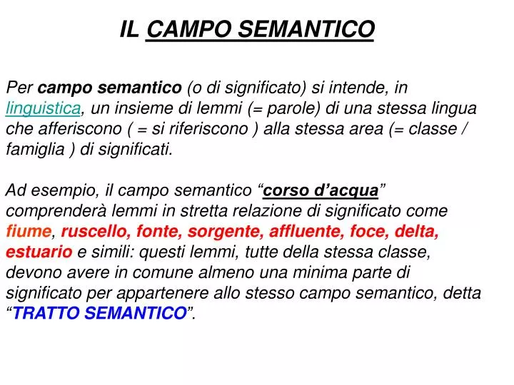 PPT IL CAMPO SEMANTICO PowerPoint Presentation Free Download ID PPT IL CAMPO SEMANTICO PowerPoint Presentation Free Download ID