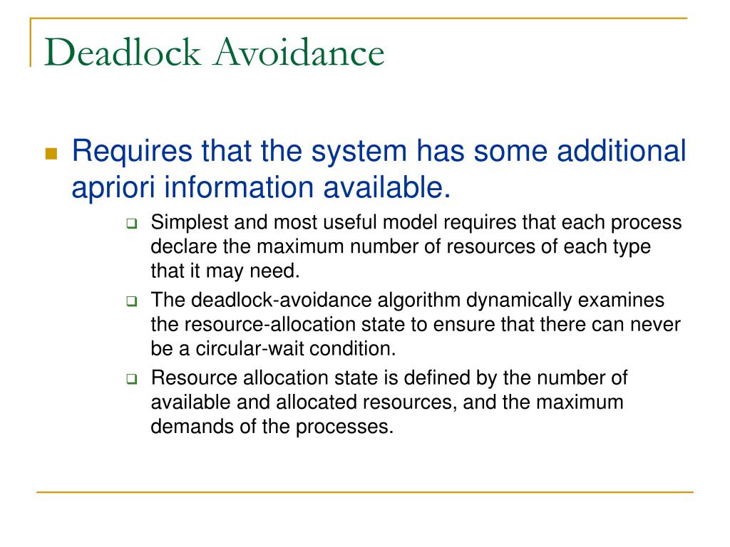 deadlock avoidance web server