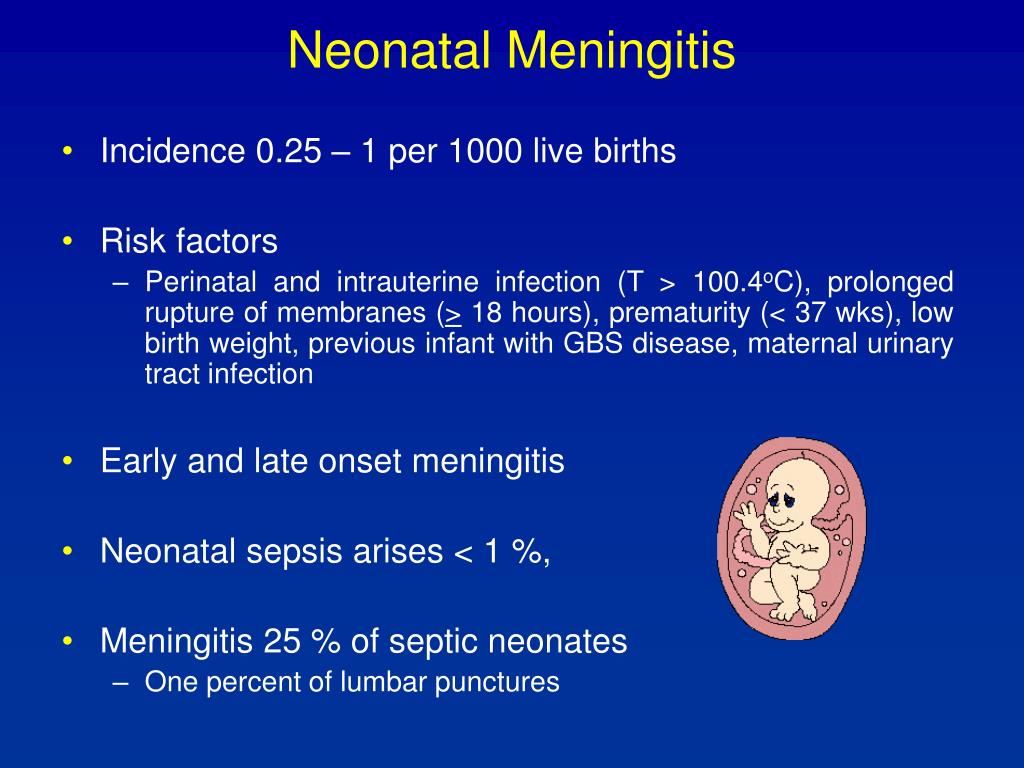 neonatal meningitis presentation