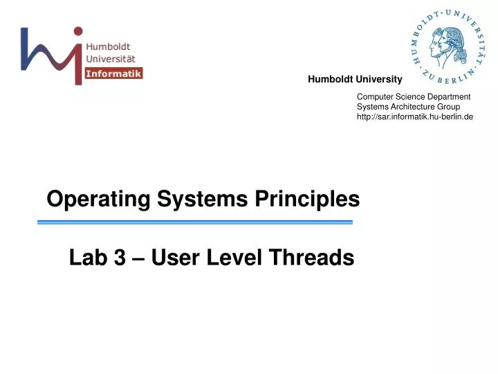 PPT - Operating Systems Principles PowerPoint Presentation, free ...