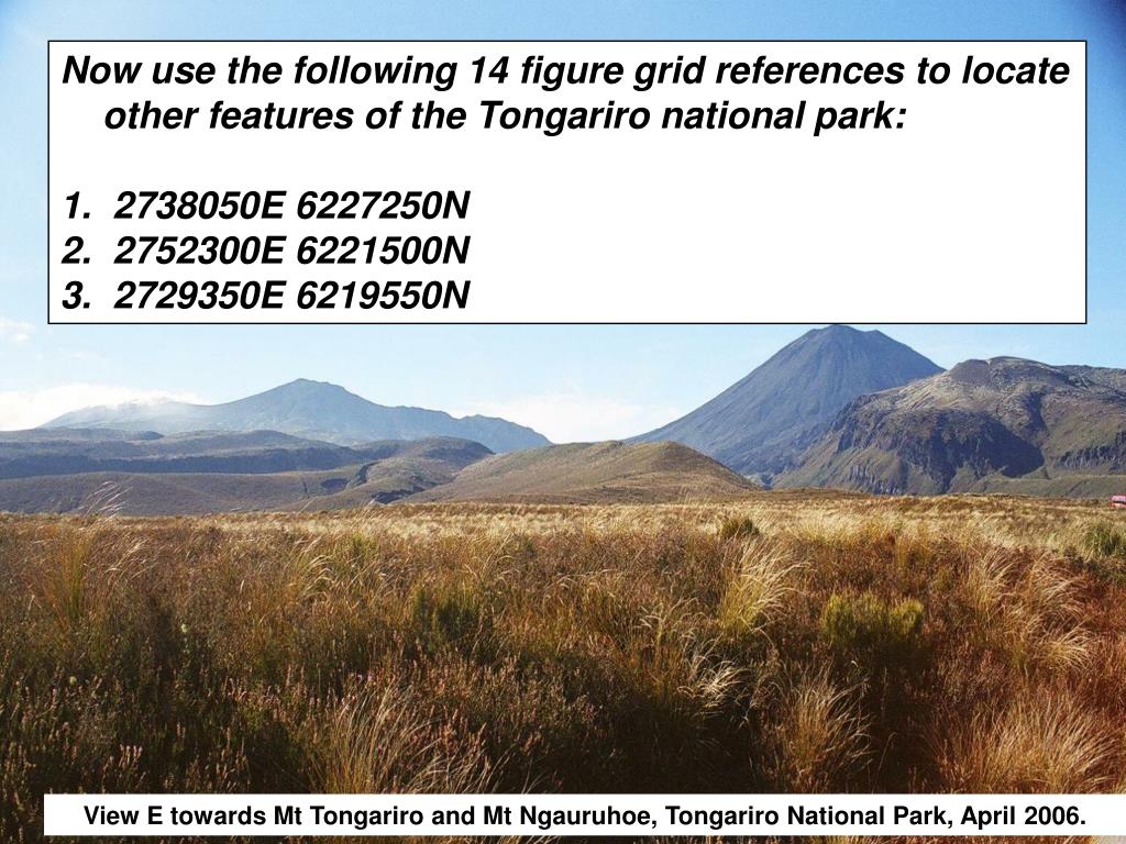 PPT How to read a 14 figure New Zealand Grid Reference PowerPoint Presentation ID4592280
