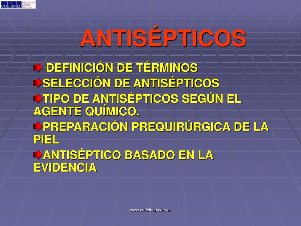 PPT - ANTISÉPTICOS PowerPoint Presentation, free download - ID:4592712