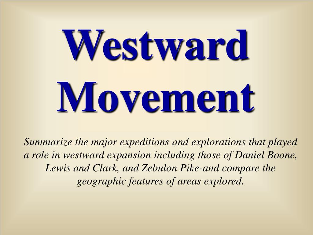 westward movement essay
