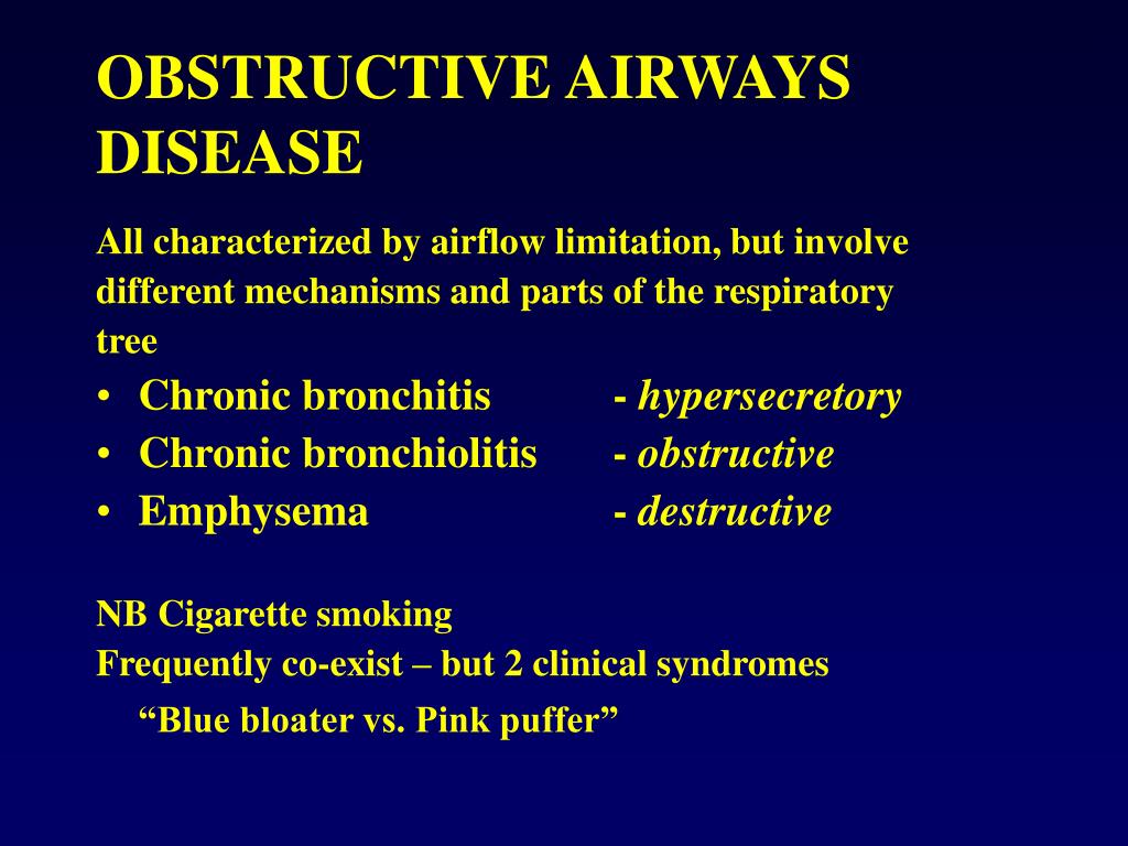 PPT - OBSTRUCTIVE AIRWAYS DISEASE & PowerPoint Presentation, free ...