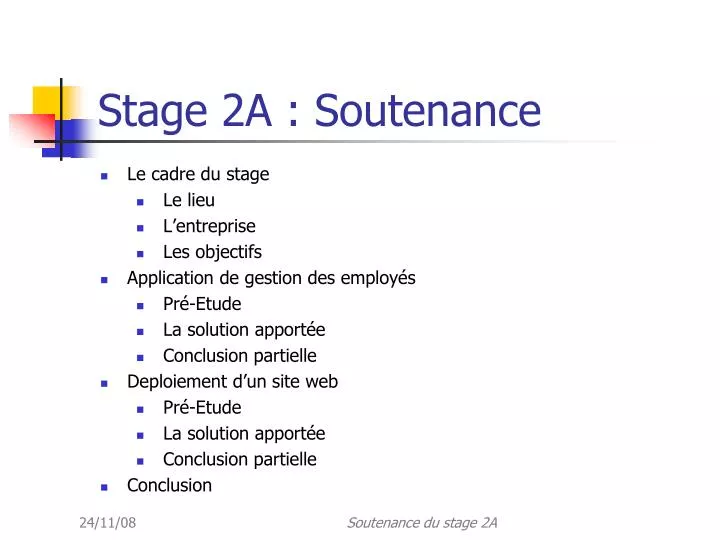 Ppt Stage 2a Soutenance Powerpoint Presentation Free Download Id