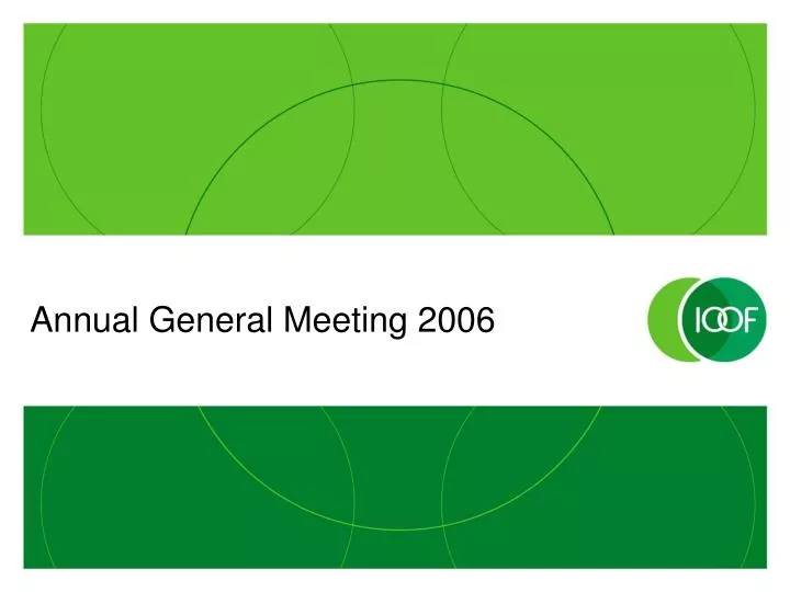 annual general meeting 2006 n.