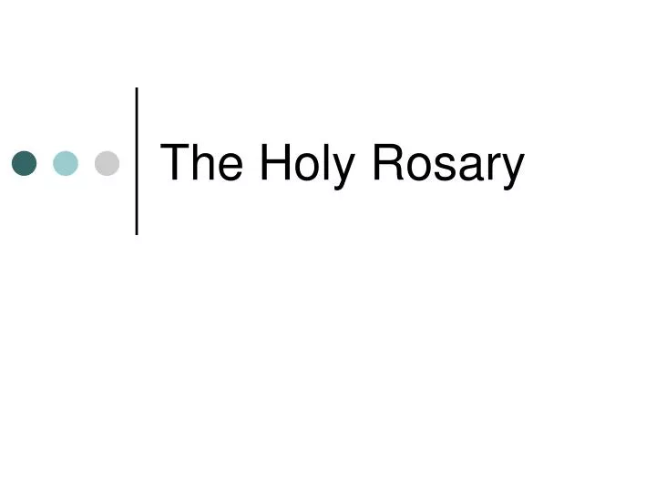the holy rosary n.