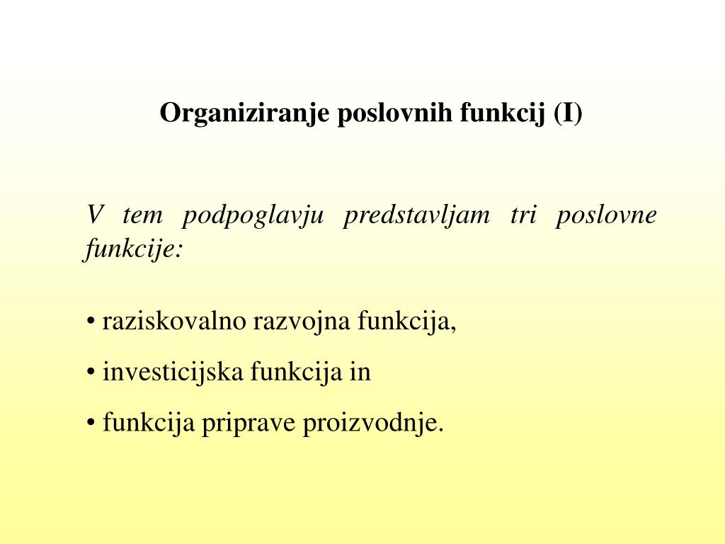 PPT - Poslovne funkcije dr. Branko ŠKAFAR PowerPoint Presentation, free  download - ID:4596403