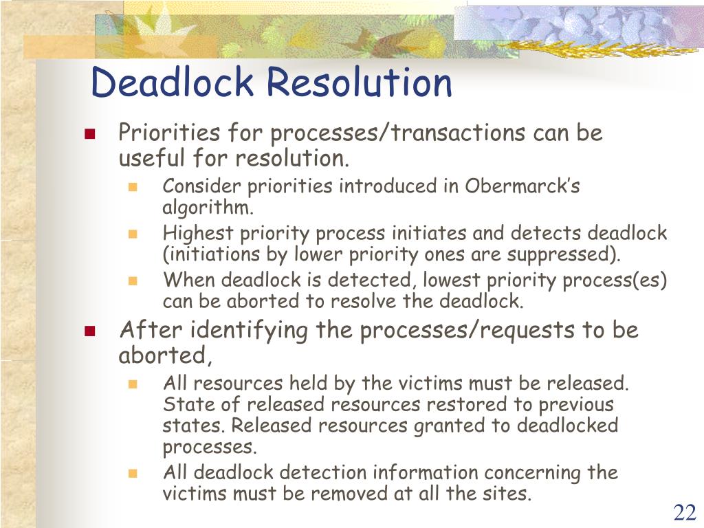 PPT Distributed Deadlock Detection PowerPoint Presentation Free 