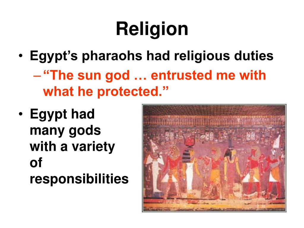 pharaoh responsibilities