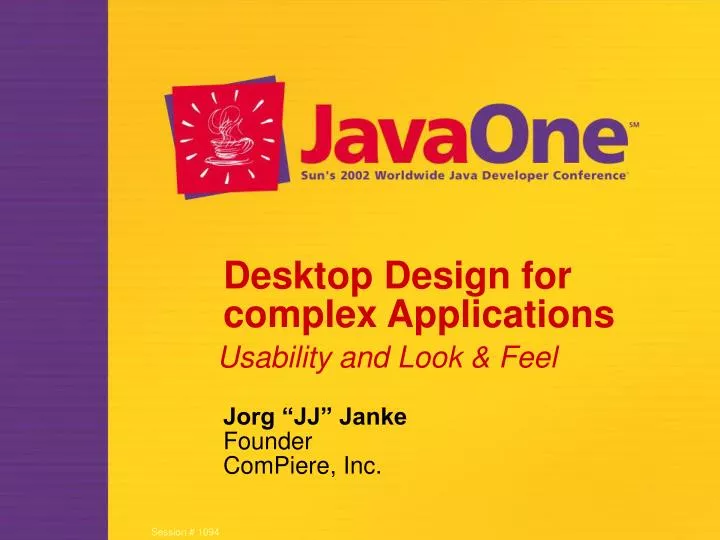 PPT - Desktop Design for complex Applications PowerPoint Presentation ...