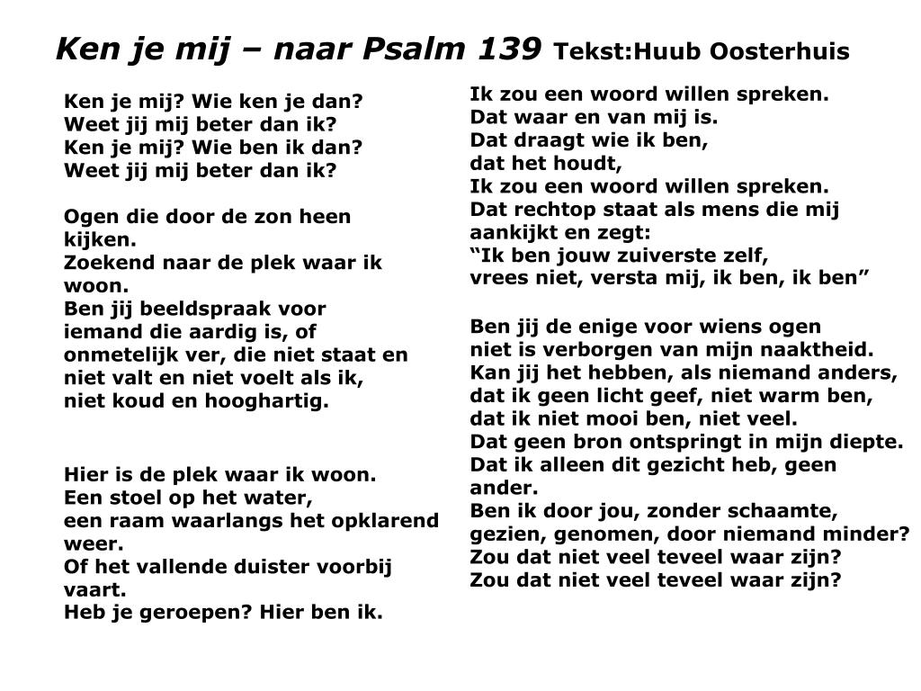 Psalm 139 Tekst Liedboek PPT - Ik zie… ik zie... PowerPoint Presentation, free download - ID:4599513
