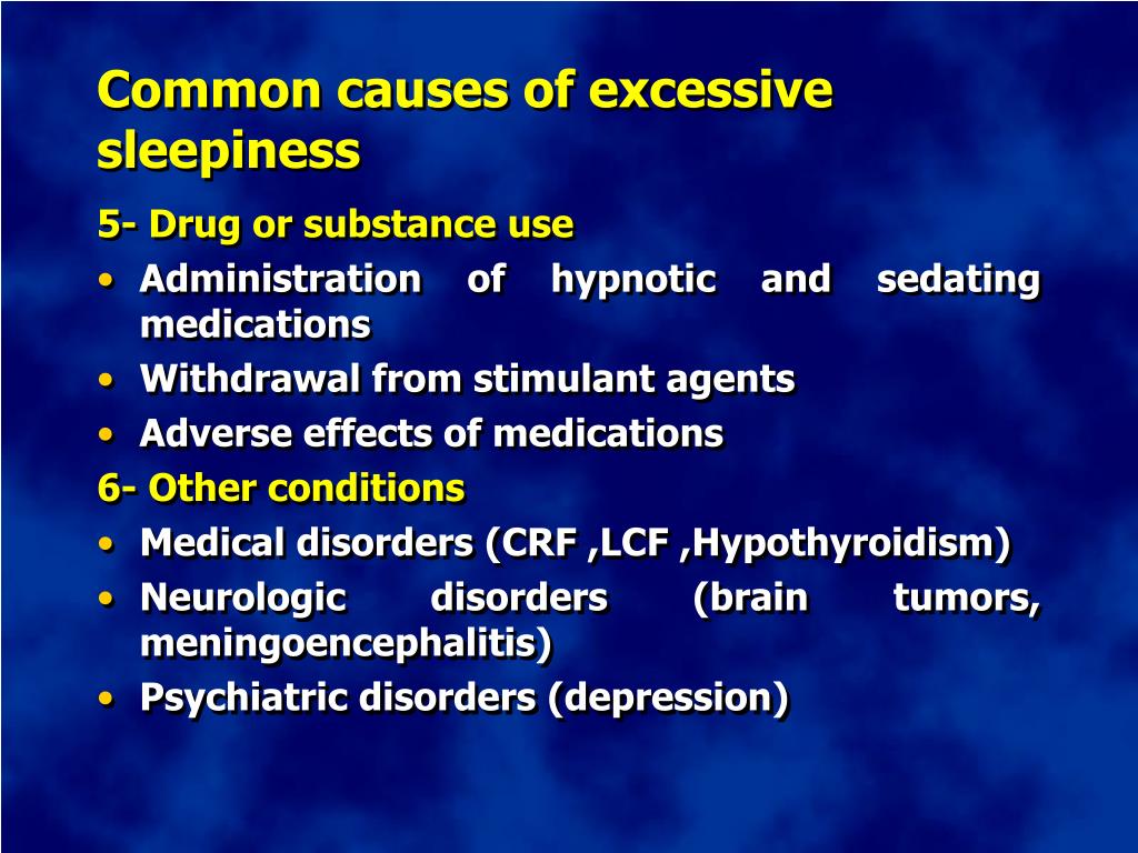 causes of excessive sleep