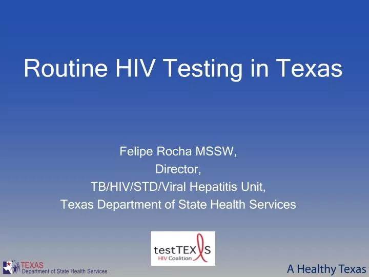 routine hiv testing in texas n.