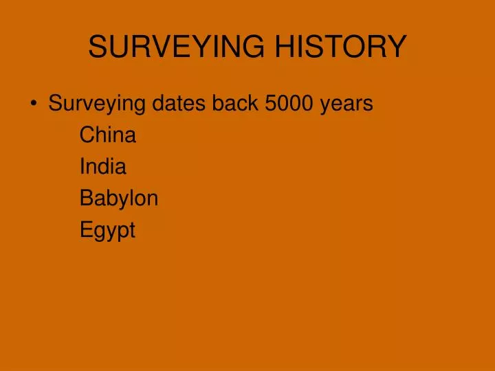 surveying history n.