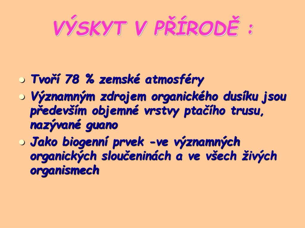 PPT - Dusík PowerPoint Presentation, free download - ID:4601358