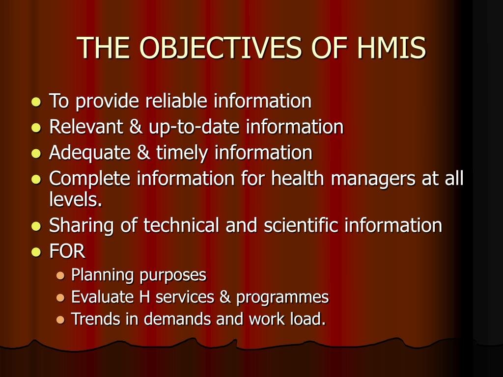 Component 6 Health Management Information Systems