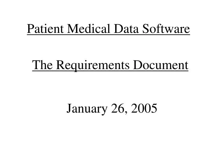 patient medical data software n.