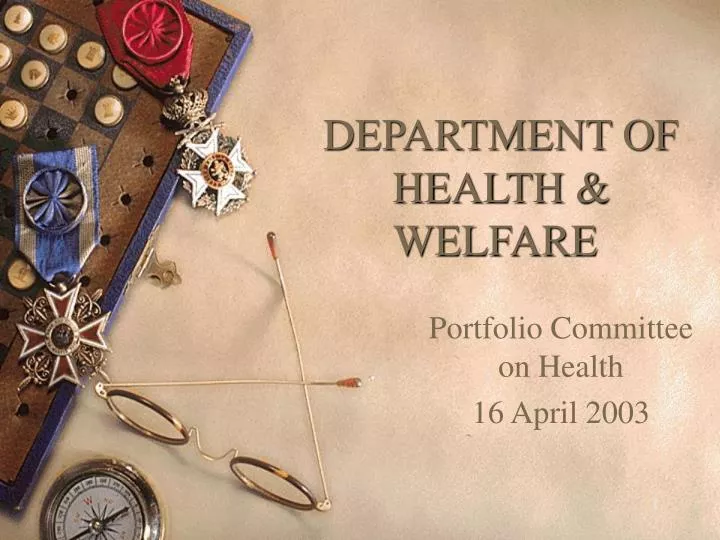 department of health welfare n.