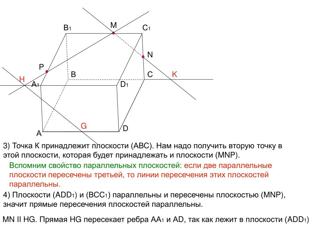 Определить на каких плоскостях лежат точки