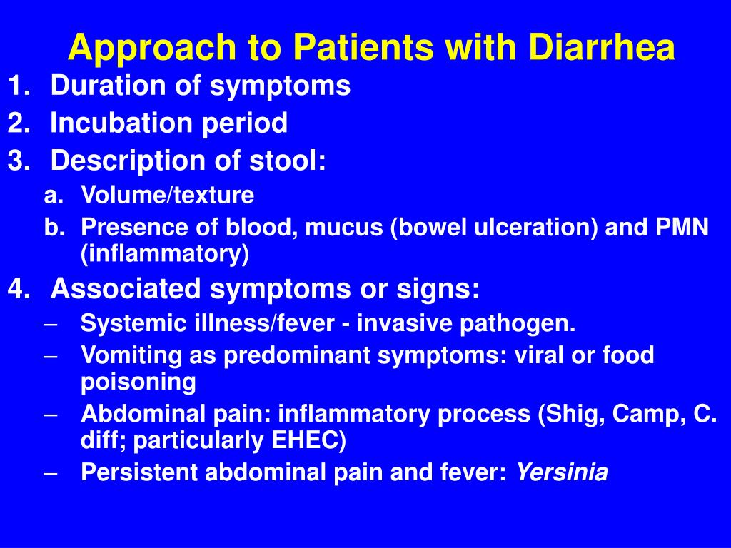 PPT - Clinical Aspects of Infectious Diarrhea PowerPoint Presentation