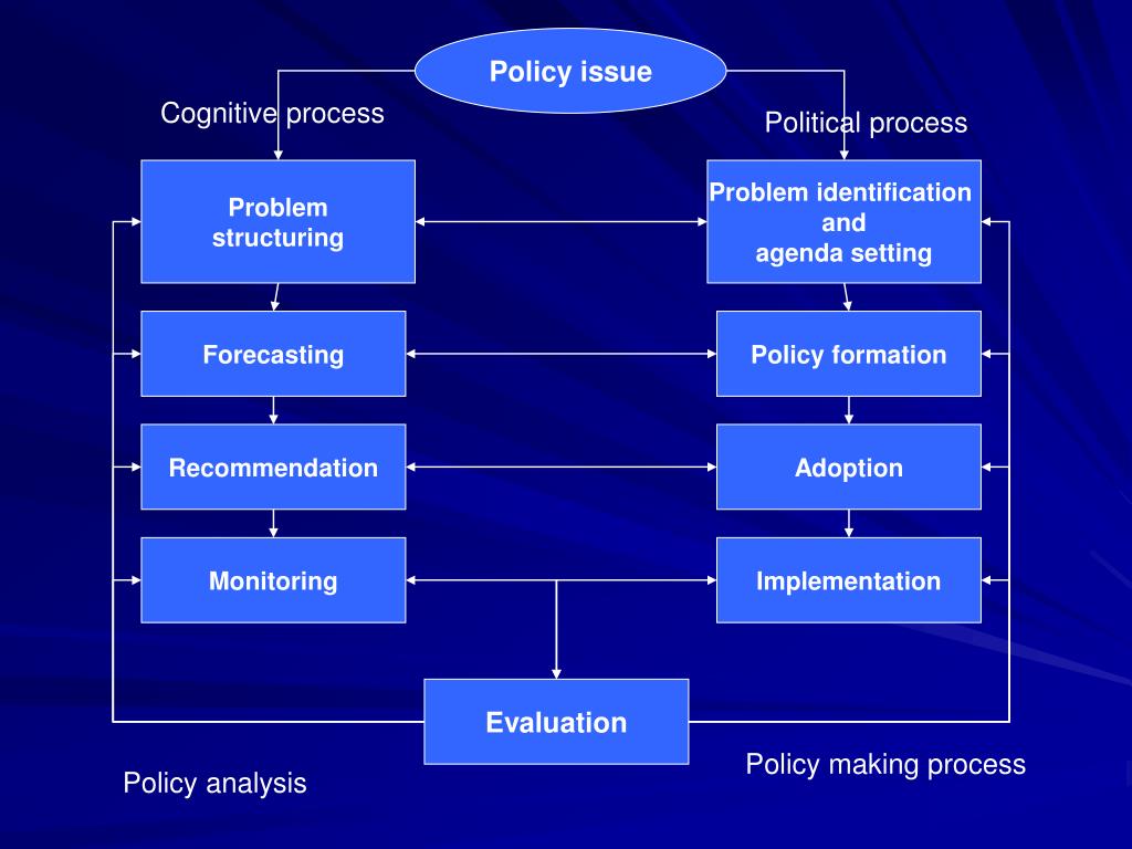 Problem structuring. The political process. Policy making process. Policy process