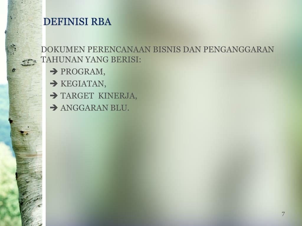 PPT - Sharing Session Penyusunan Rencana Bisnis dan Anggaran BLU ...