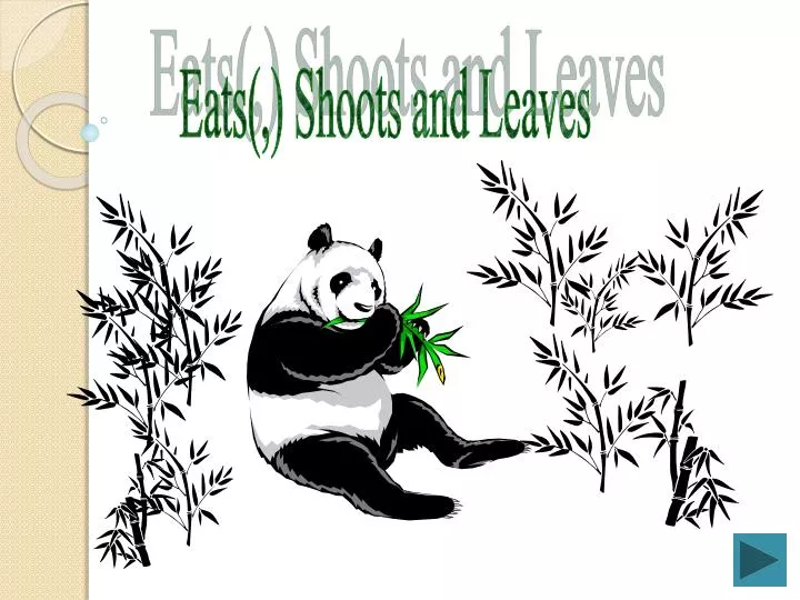 ALL Punctuation Marks Matter! Shoots /& Leaves Why Eats MORE