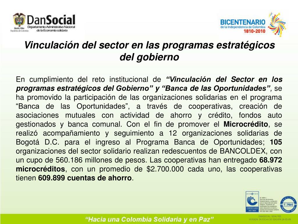 PPT - EVOLUCIÓN Y PERSPECTIVAS DEL SECTOR SOLIDARIO EN COLOMBIA ...