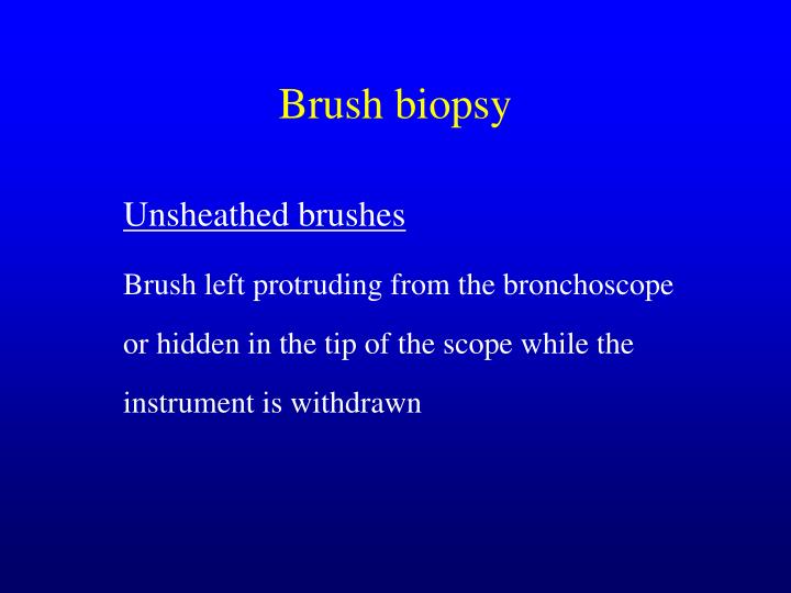 PPT Lung biopsy (mucosal/transbronchial/open lung) Ernst Eber, MD