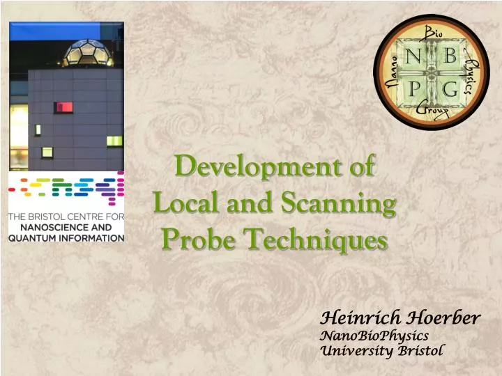 development of local and scanning probe techniques n.