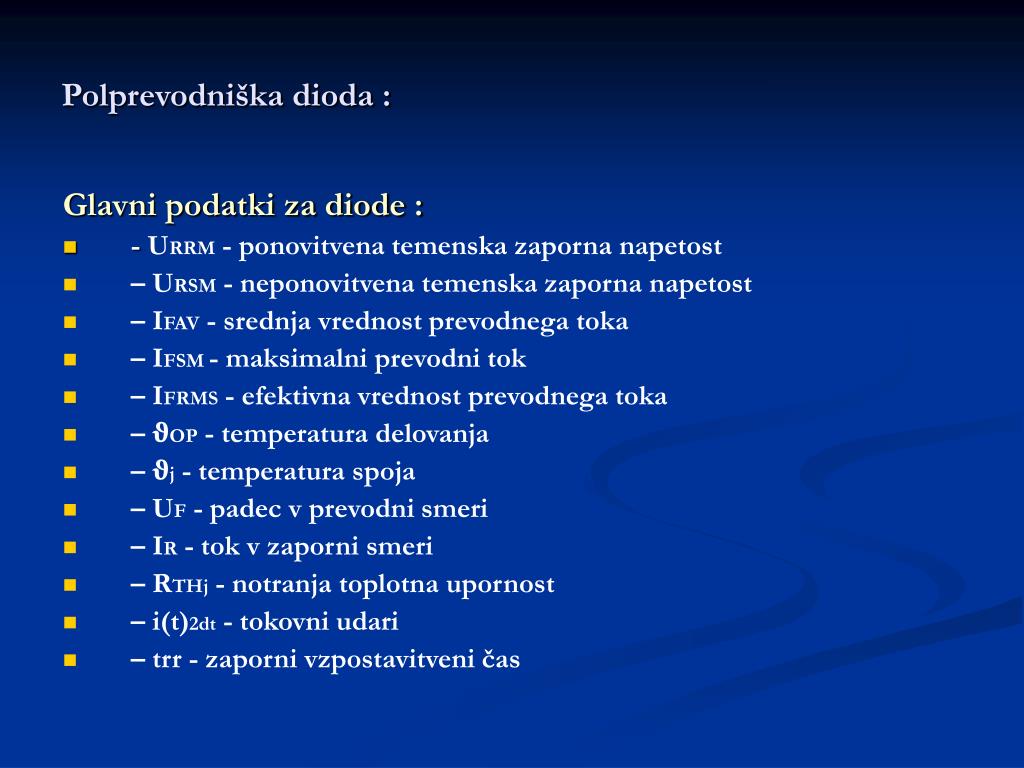 PPT - Močnostni elementi PowerPoint Presentation, free download - ID:4607646