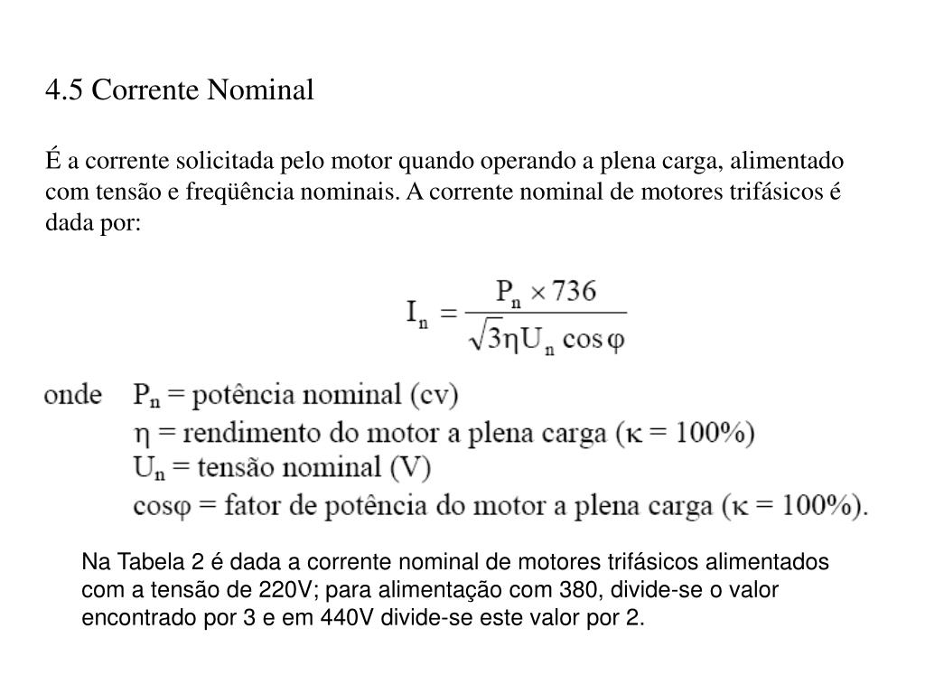 PPT - MOTORES DE INDUÇÃO 1- INTRODUÇÃO ÀS MÁQUINAS ELÉTRICAS PowerPoint  Presentation - ID:4607702