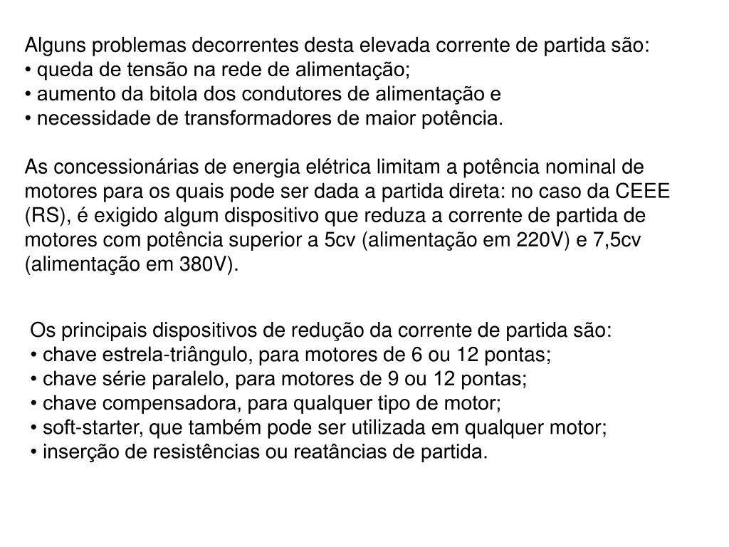 PPT - MOTORES DE INDUÇÃO 1- INTRODUÇÃO ÀS MÁQUINAS ELÉTRICAS PowerPoint  Presentation - ID:4607702