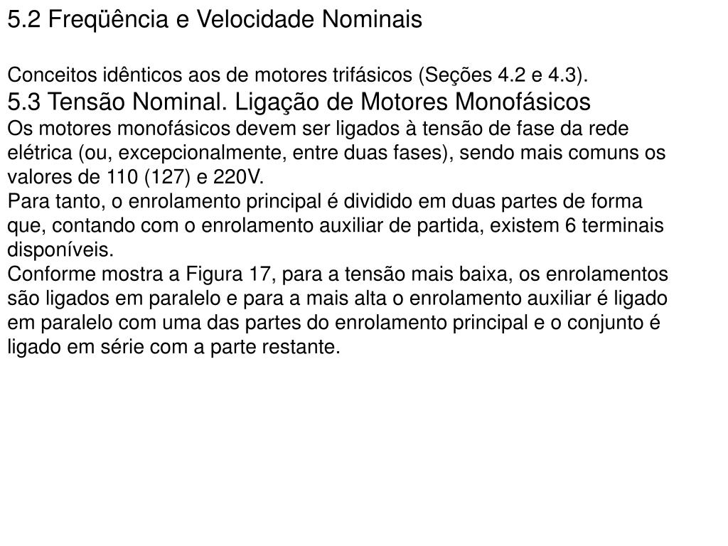 PPT - MOTORES DE INDUÇÃO 1- INTRODUÇÃO ÀS MÁQUINAS ELÉTRICAS PowerPoint  Presentation - ID:4607702