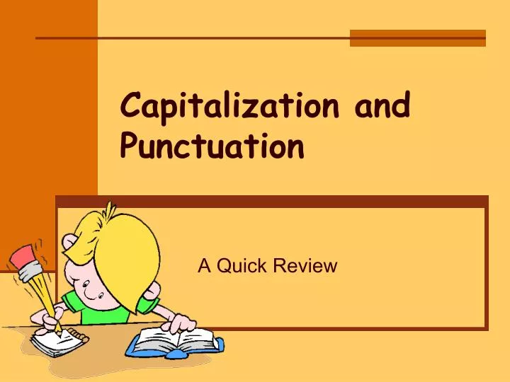 PPT Capitalization And Punctuation PowerPoint Presentation Free 