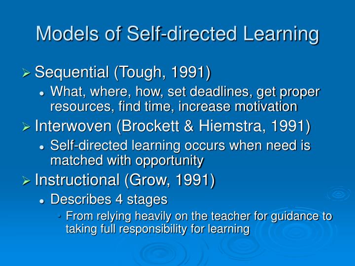 self-directed learning in older adults self-directed learning in older adults