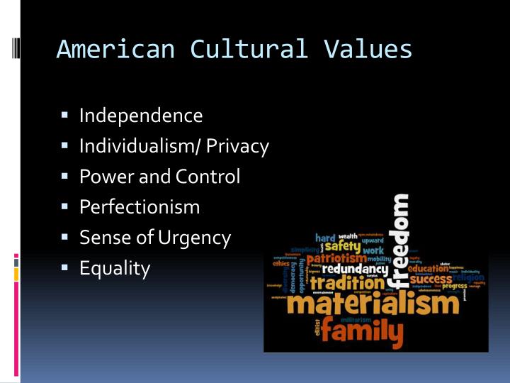 American Cultural Identity American Cultural Identity