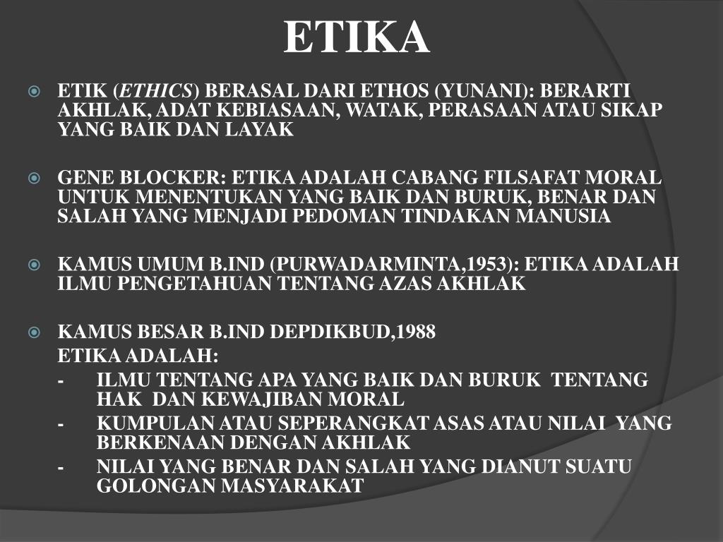 PPT KODE ETIK KEDOKTERAN PowerPoint Presentation, free download ID