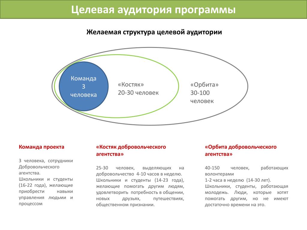 Целевая аудитория приложений. Структура целевой аудитории. Ядро целевой аудитории. Целевая аудитория программы.