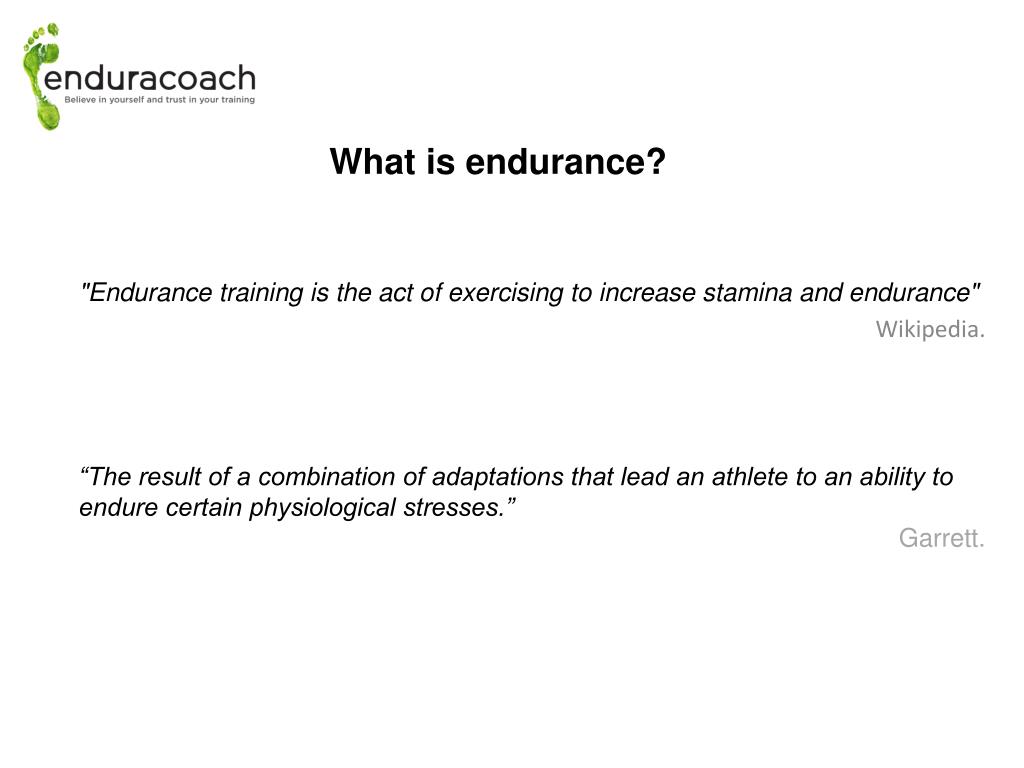PPT - Endurance Training for Running download ID:4611544