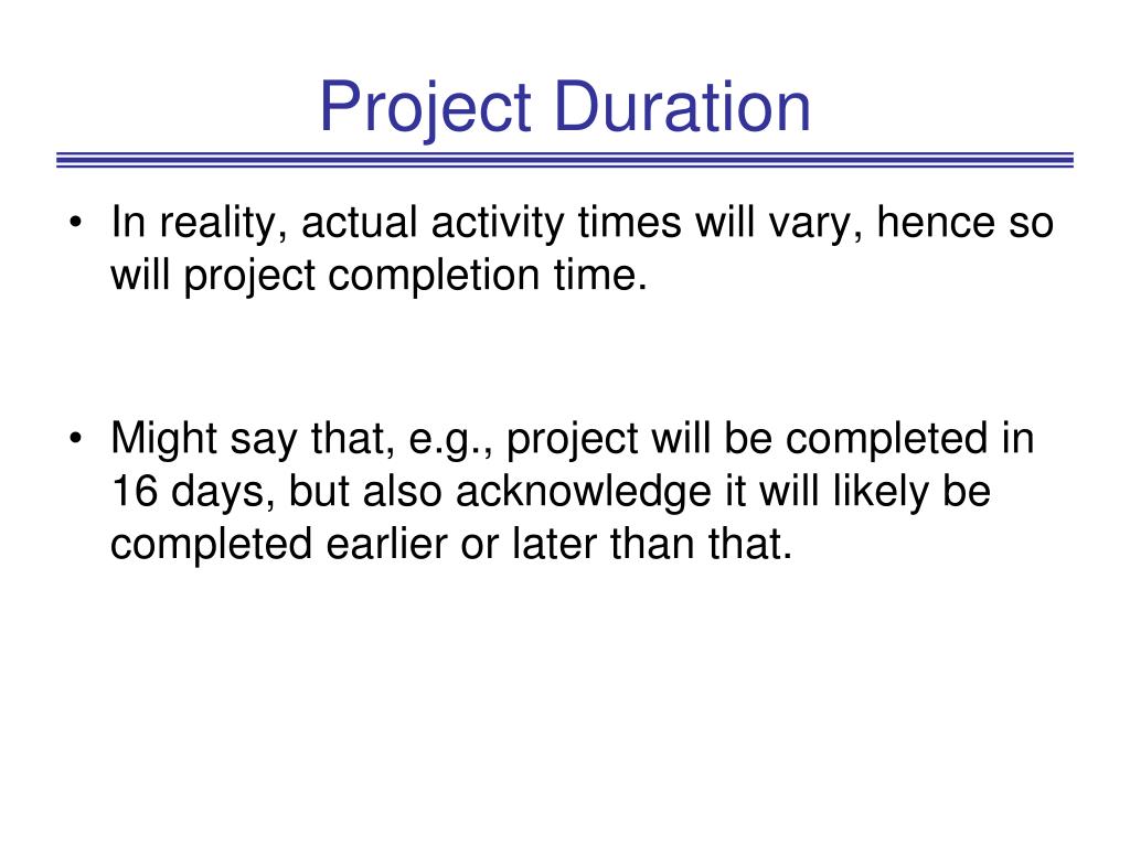 research project duration example