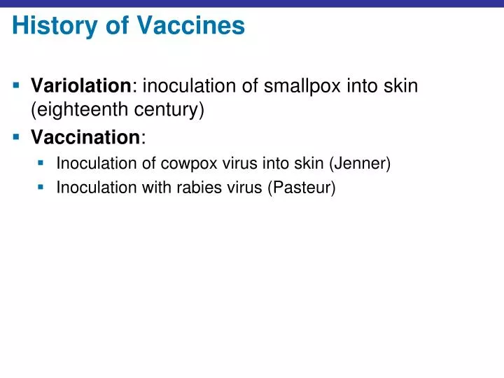 PPT - History of Vaccines PowerPoint Presentation, free download -  ID:4612323