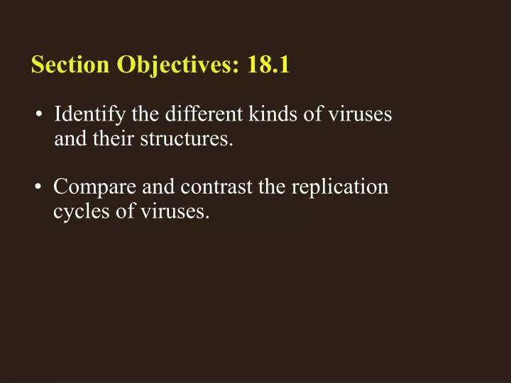 18 1 section objectives page 475 n.
